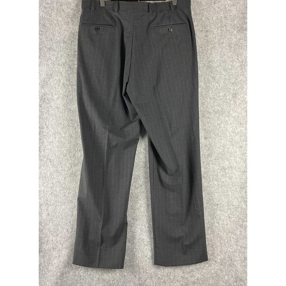 Brooks Brothers 346 Stretch Wool 2 Piece Suit Gray Striped Blazer 44R Pant 35x31 - Picture 14 of 16